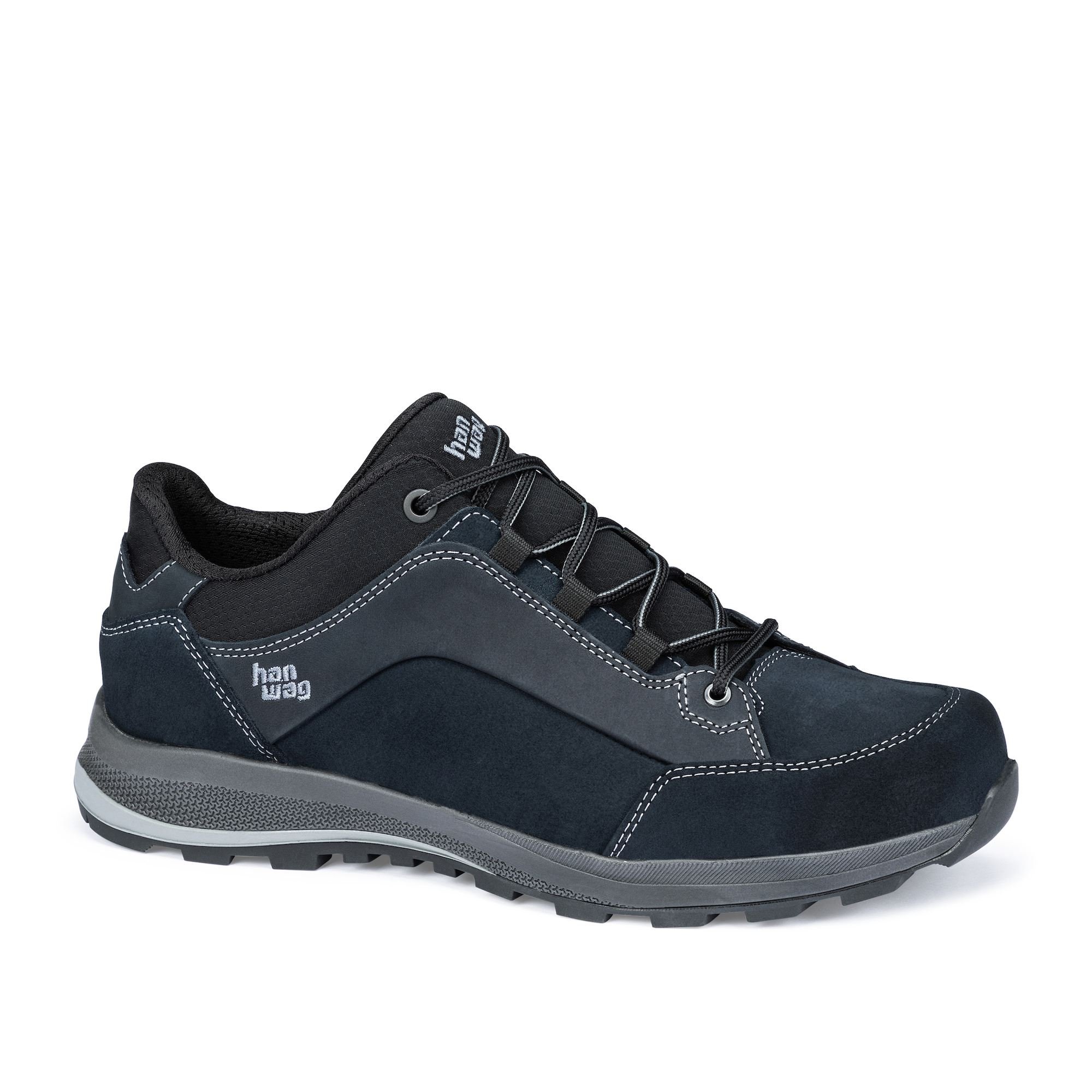 Hanwag Men's Banks Low LL Hiking Shoes Navy/Black MSLZJ1792